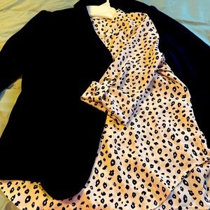 Animal print dressy shirt